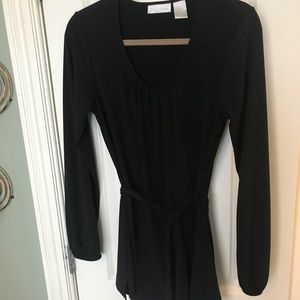 Black Worthington top that ties at waist